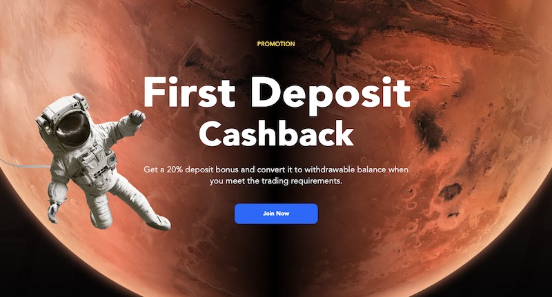 PU Prime First Deposit Cashback Bonus